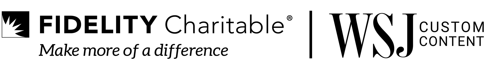 Fidelity Charitable logo and WSJCC logo