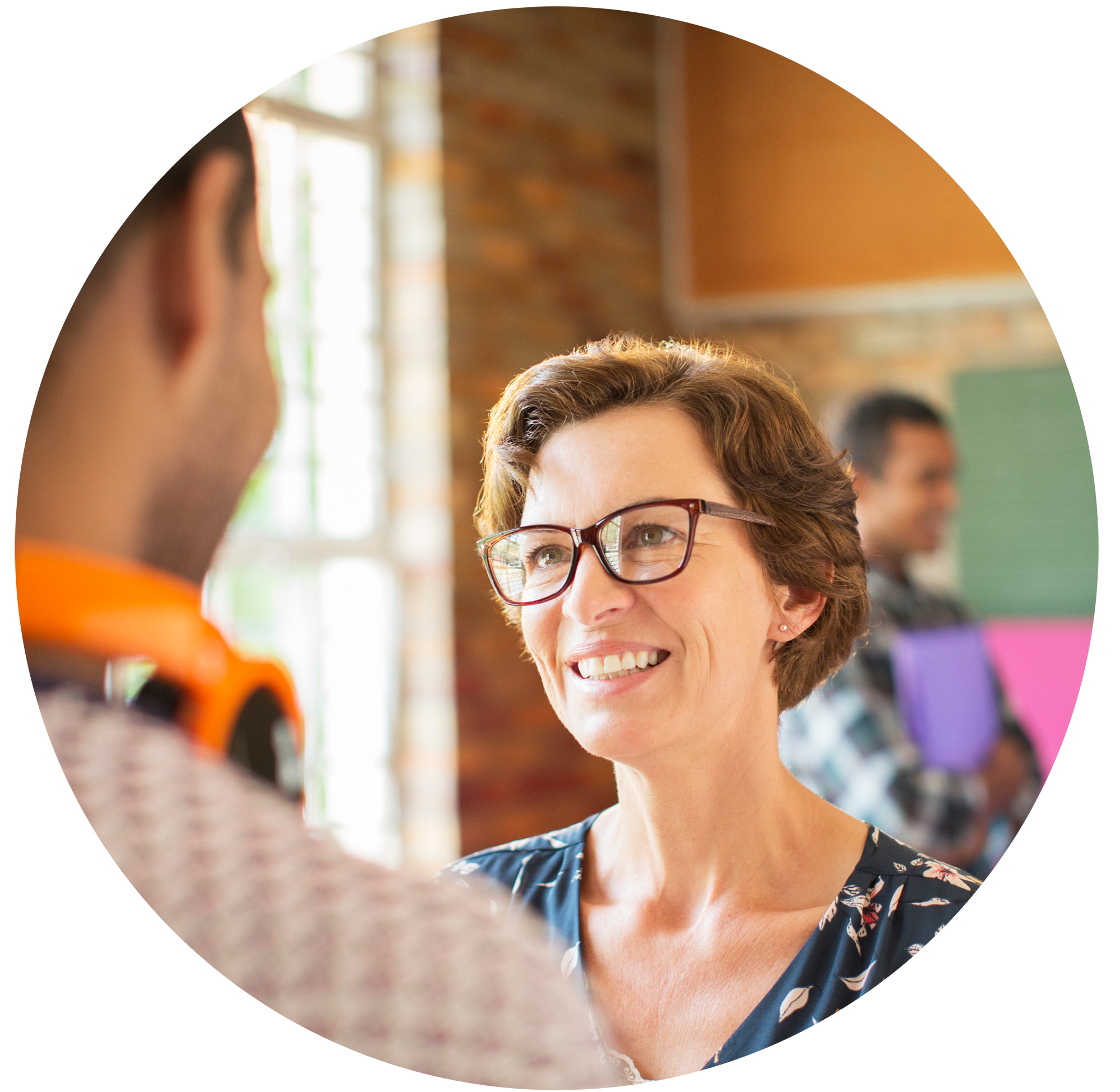 Woman donating her shares to support a free after-school program